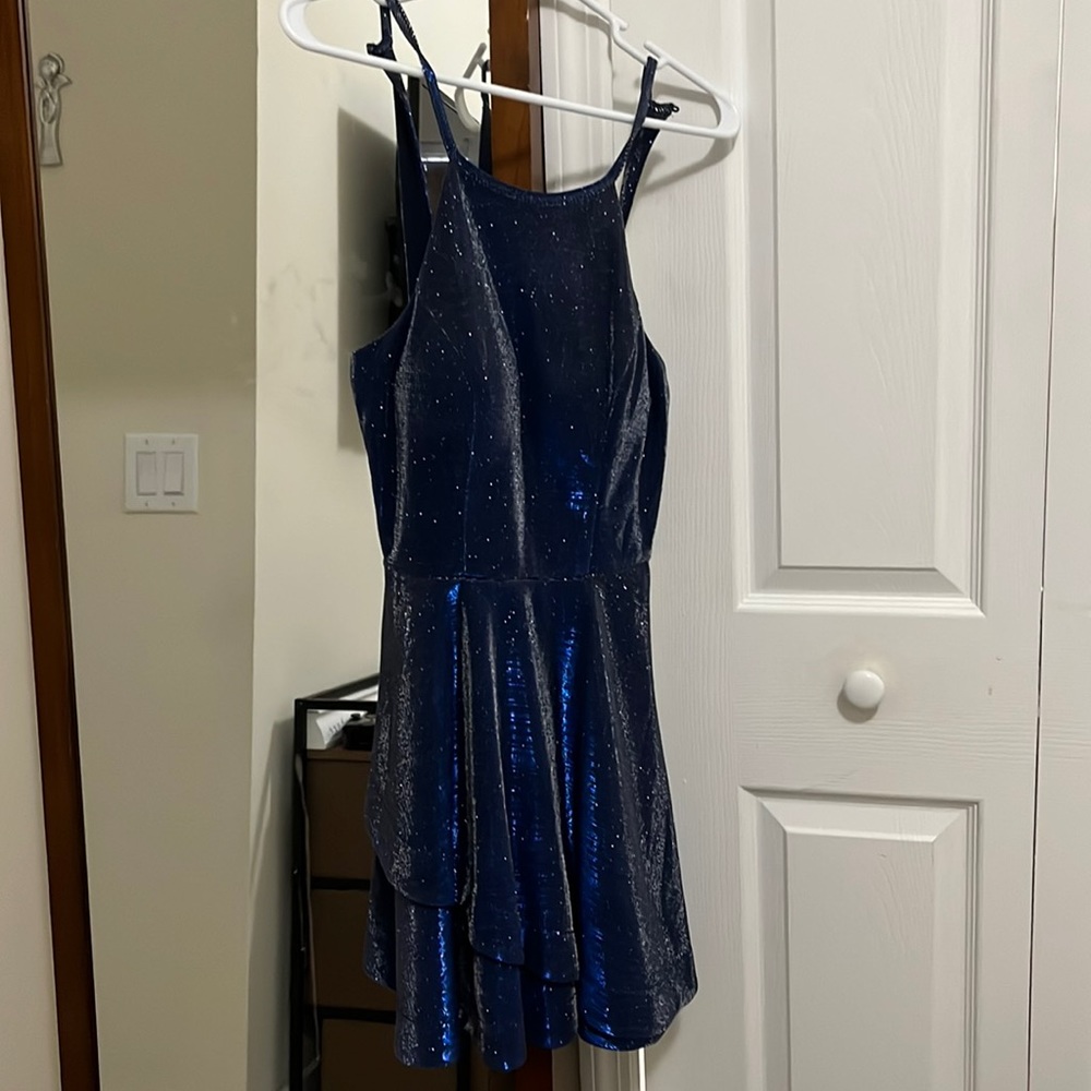 blue sparky dress